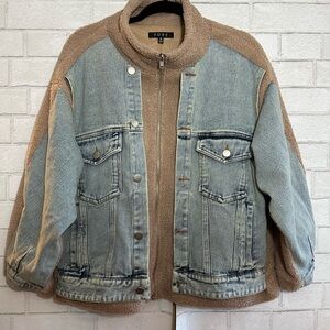 NWT Women’s Denim Teddy Jacket- size Small